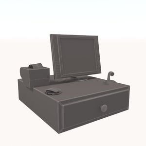3D model cash box