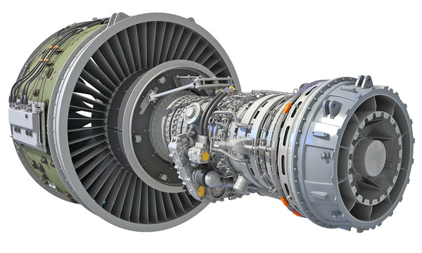 3D geared turbofan engine cutaway - TurboSquid 1470867