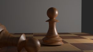 chess pawn 3D model
