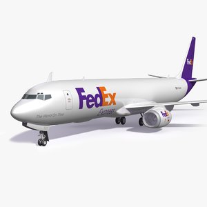 fedex airlines airplane generic 3D model