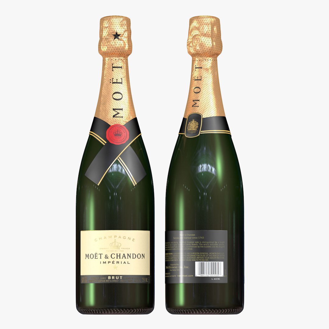 香槟酒瓶-Moet Chandon3D模型 - TurboSquid 1471259