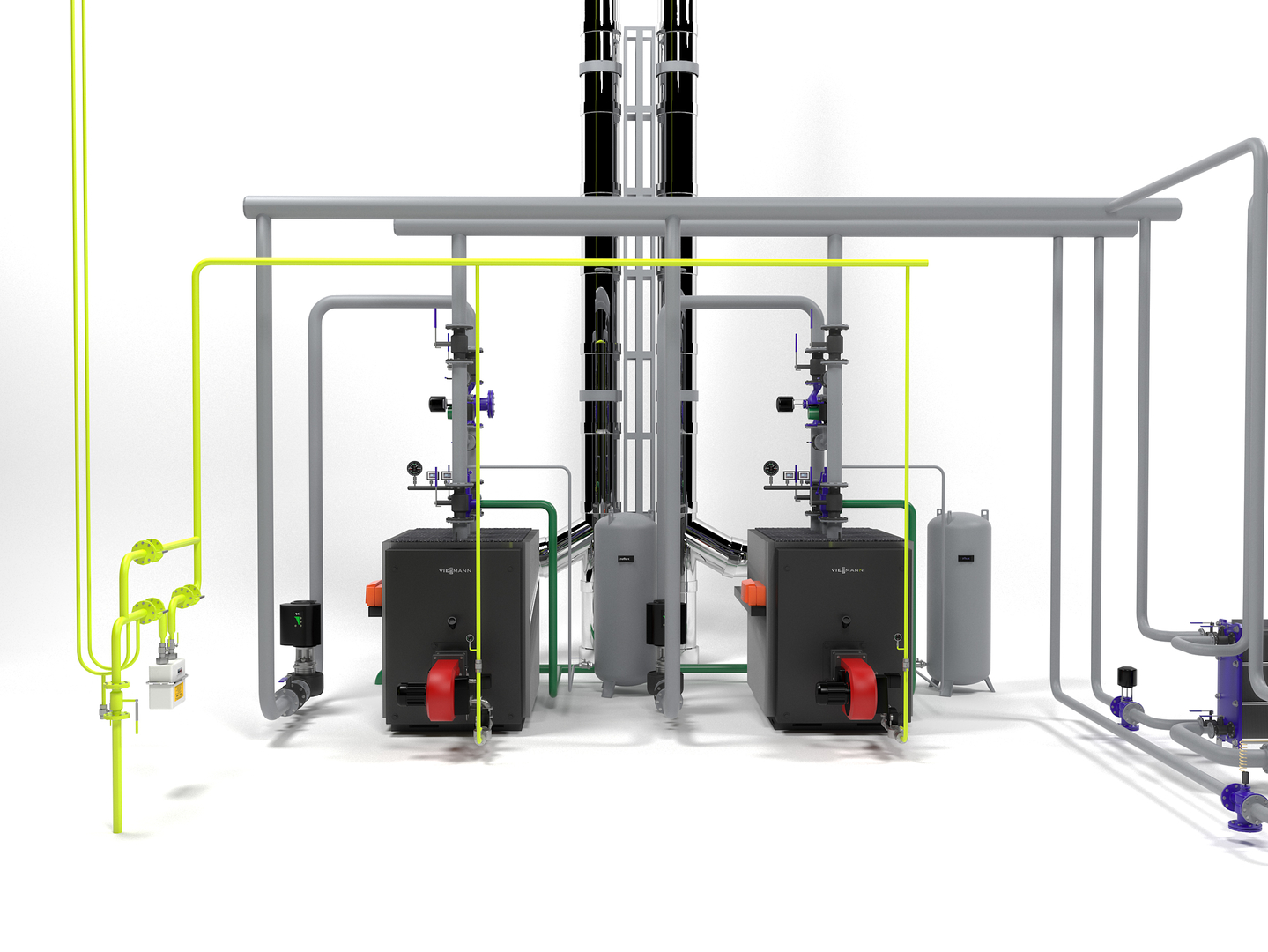 Caldeiras Viessmann Vitoplex 100-1700 Modelo 3D - TurboSquid 1471573