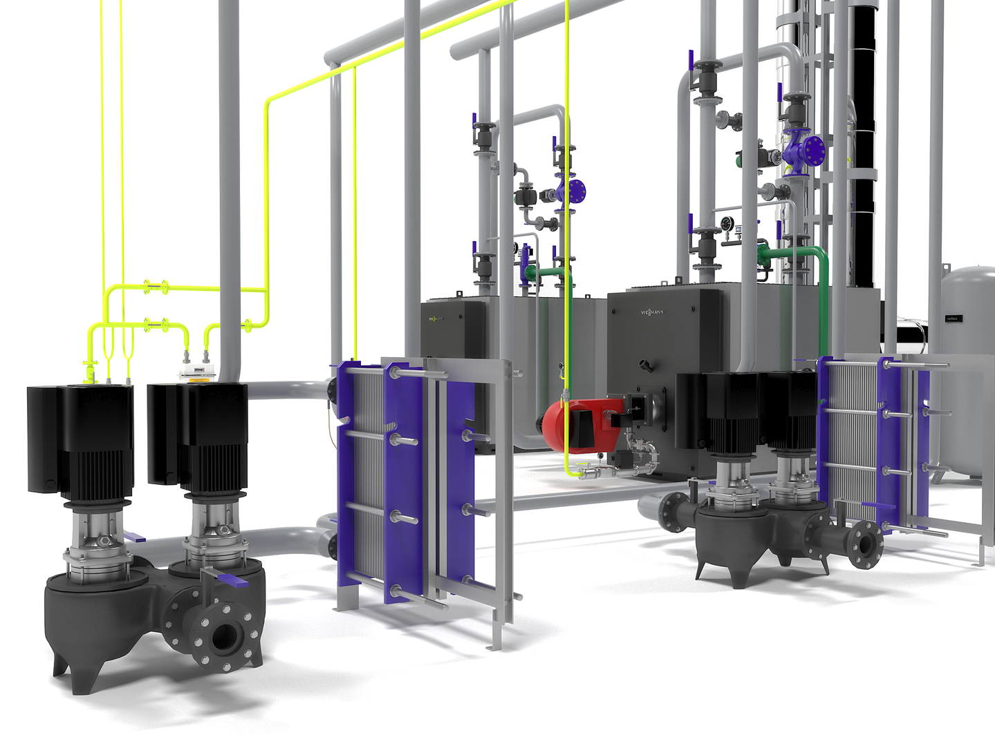 Caldeiras Viessmann Vitoplex 100-1700 Modelo 3D - TurboSquid 1471573