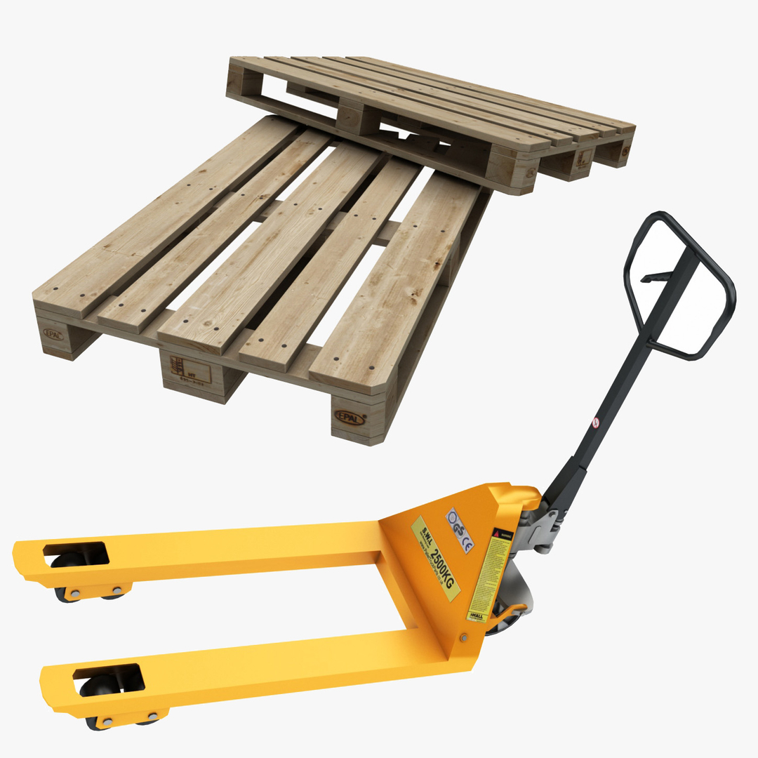 pallet jack 3D model