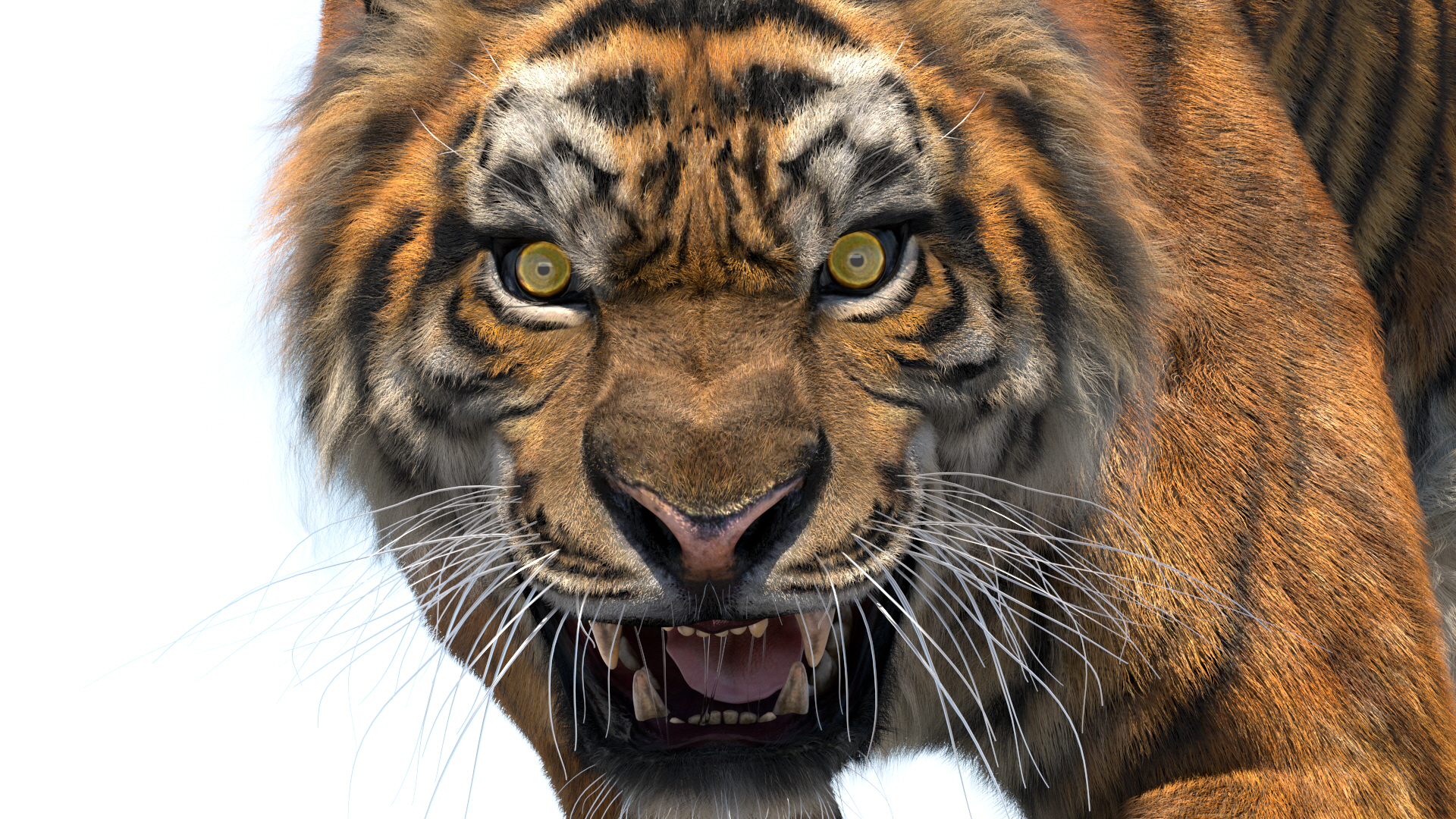 tiger fur 3d model