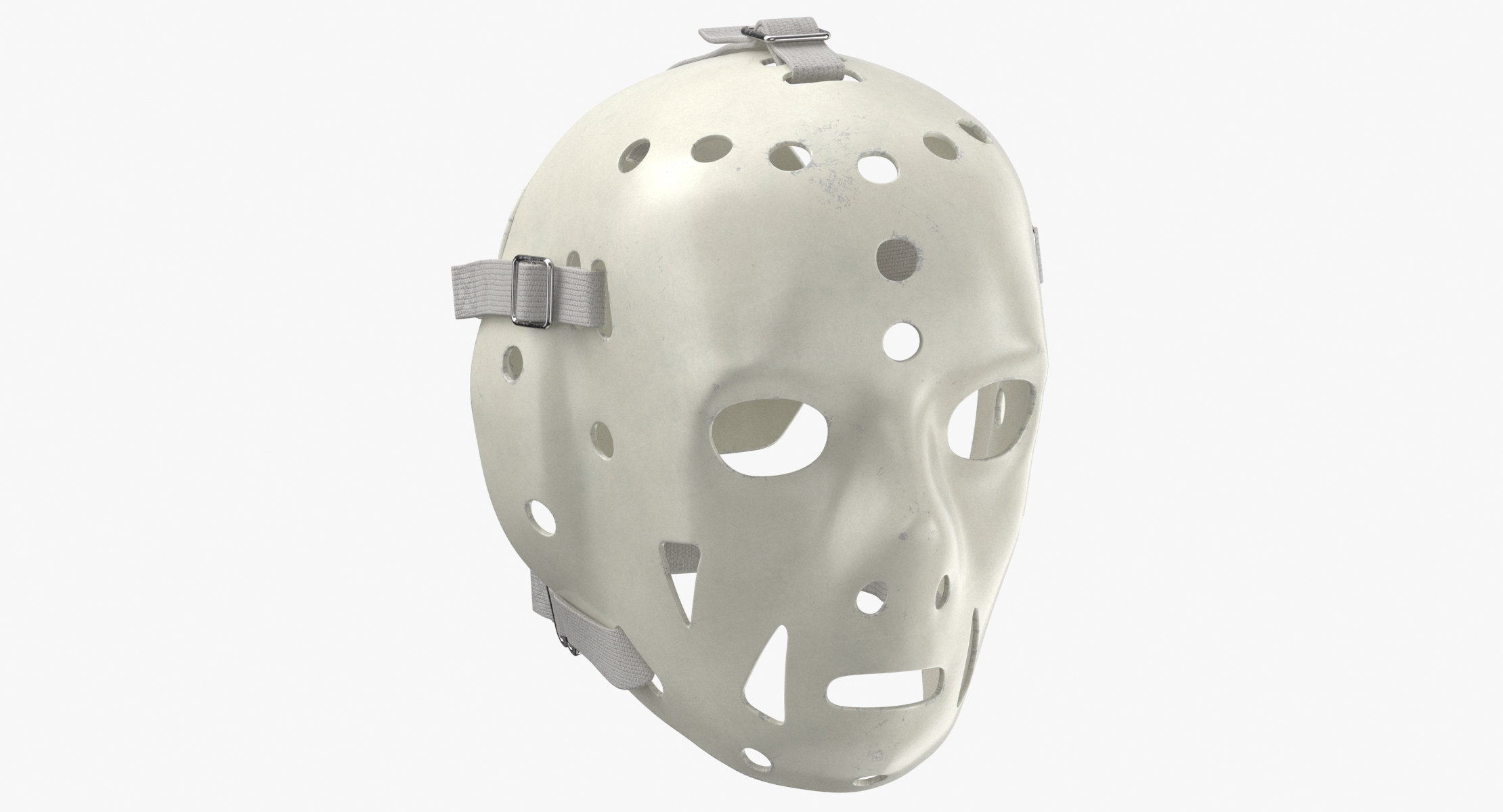 Maska bramkarza hokeja na lodzie Ed Staniowski Worn Model 3D TurboSquid 1471807