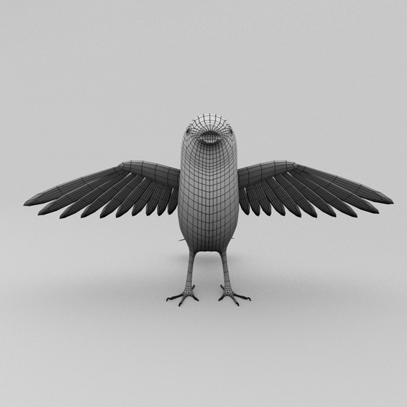 鸟3d模型