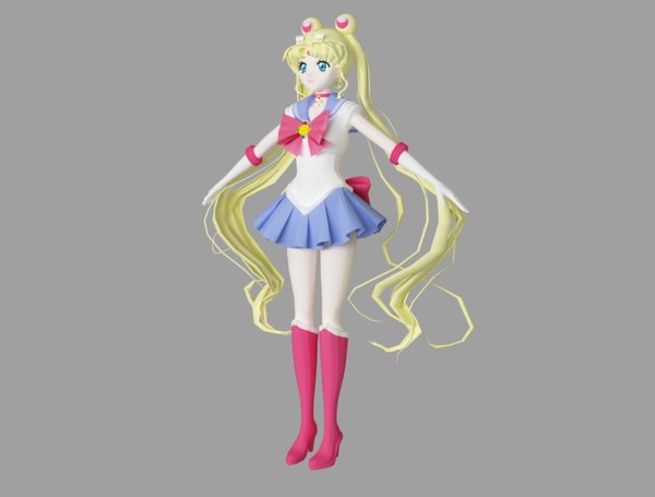 sailor moon 3D model