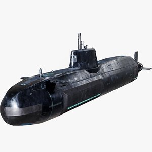 3D model astute-class submarine classes