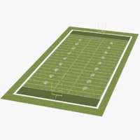 3d football field model