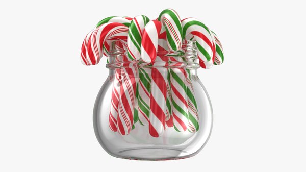 Weihnachtszuckerstange Im Glas 3d Modell Turbosquid 1471977
