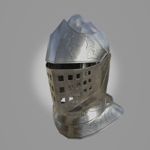 knight helmet 3D model