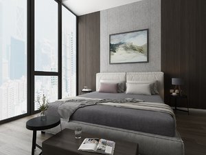 bed bedroom 3D model