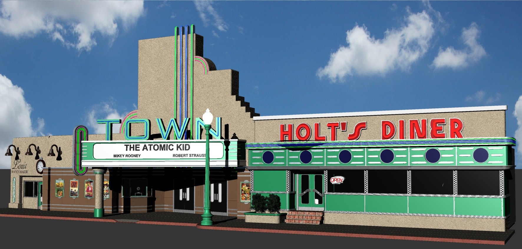 Hill valley town louis 3D model TurboSquid 1472120