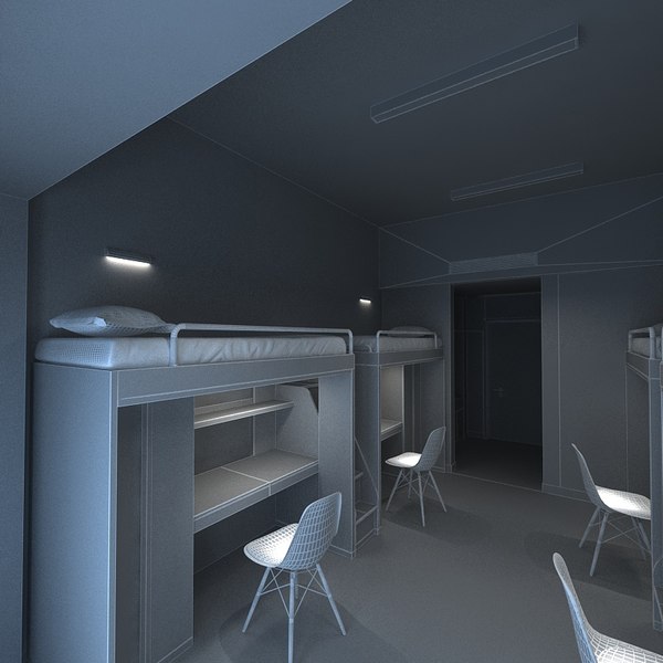 3D model dormitory dorm - TurboSquid 1472270