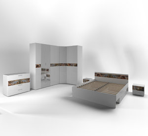 3D bed furniture model