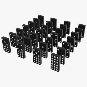 3D black domino knuckles