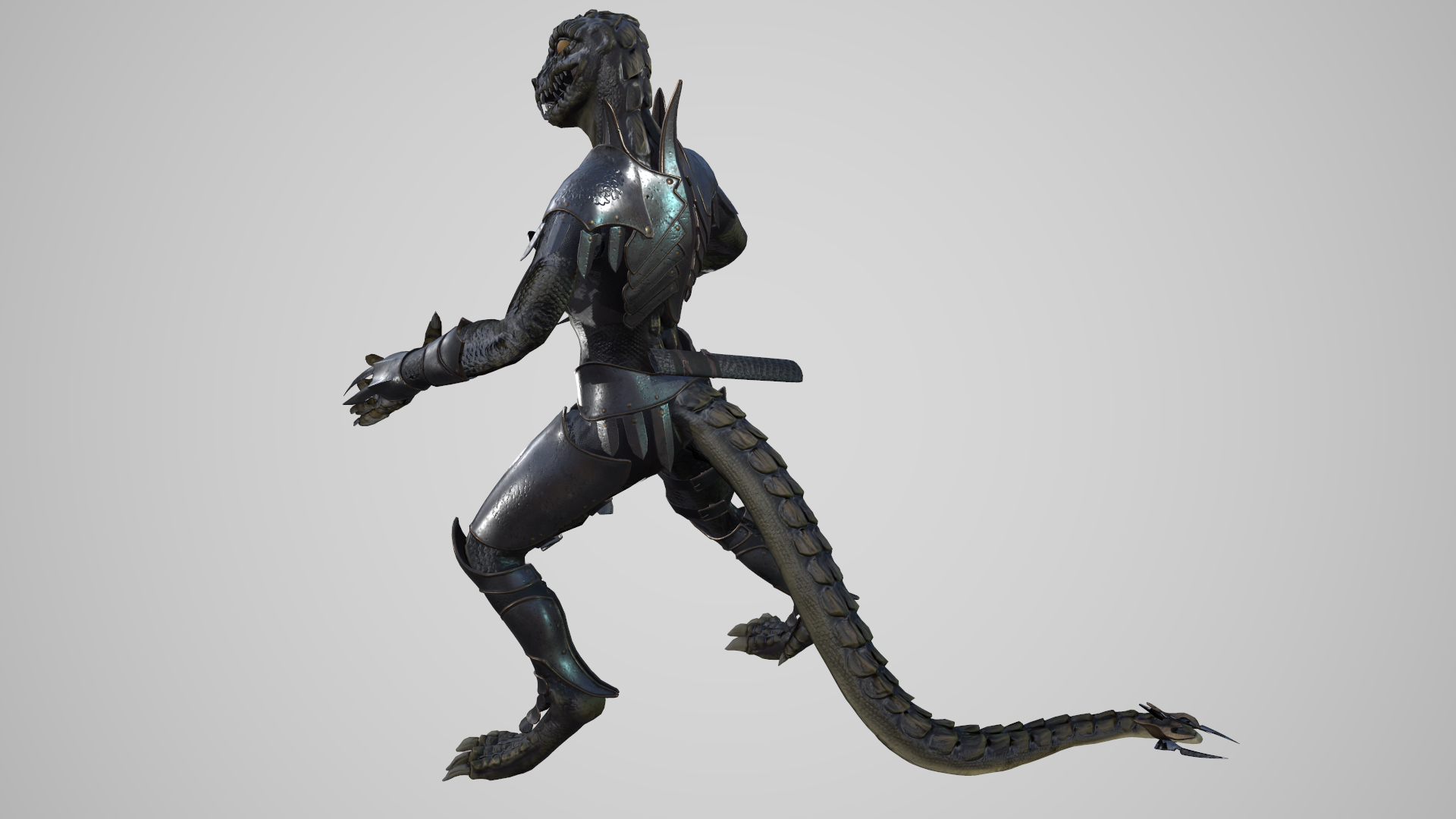 蜥蜴战士3d模型