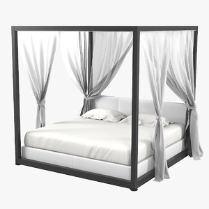 vivaldichienti canopy bed 3D model