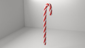 candy cane 2 3D model