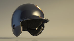 3D baseball helmet model