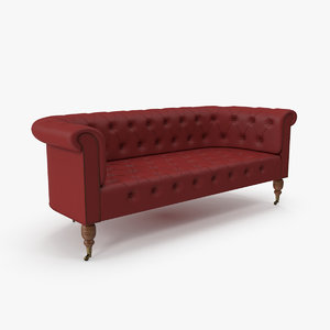 chesterfield sofa 3D
