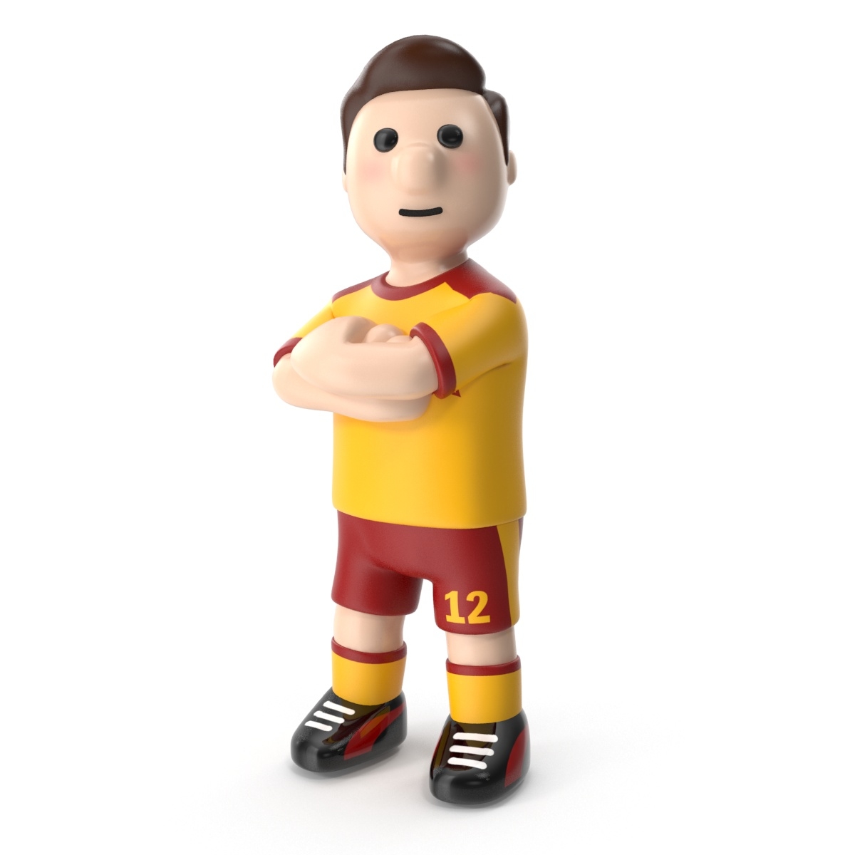 Cartoon football player 3D TurboSquid 1234093