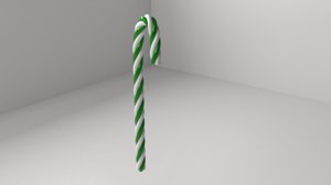 3D candy cane 3