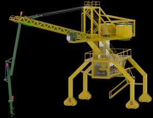Ship unloader for bulk material