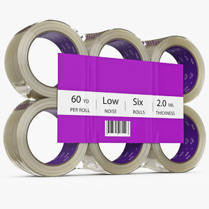3D model duct tape packing