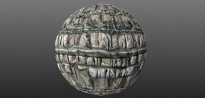 Blocky Cliff Rock 001 PBR Material Texture