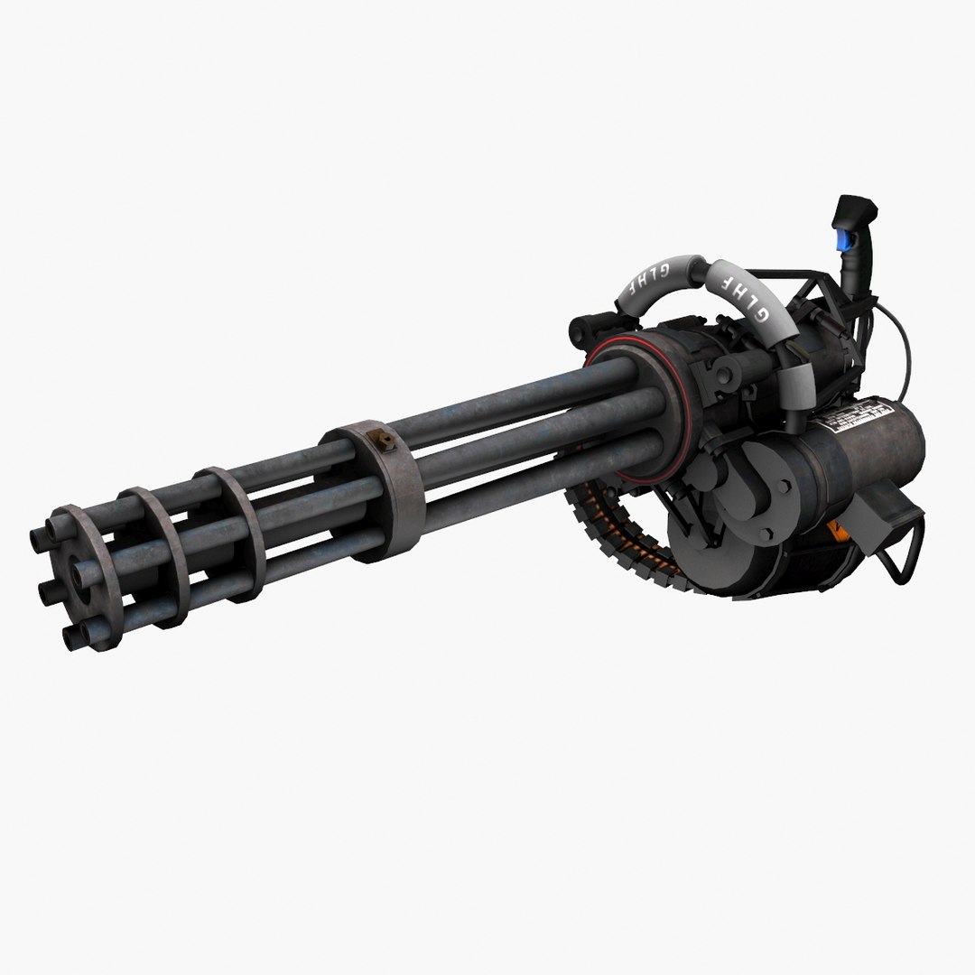 Minigun type 01 gun 3D model - TurboSquid 1473042