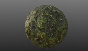 Moss PBR Material Texture