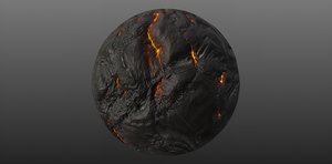 Molten Lava PBR Material Texture