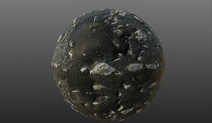 Mud with Stones Ground 001 PBR Material Texture