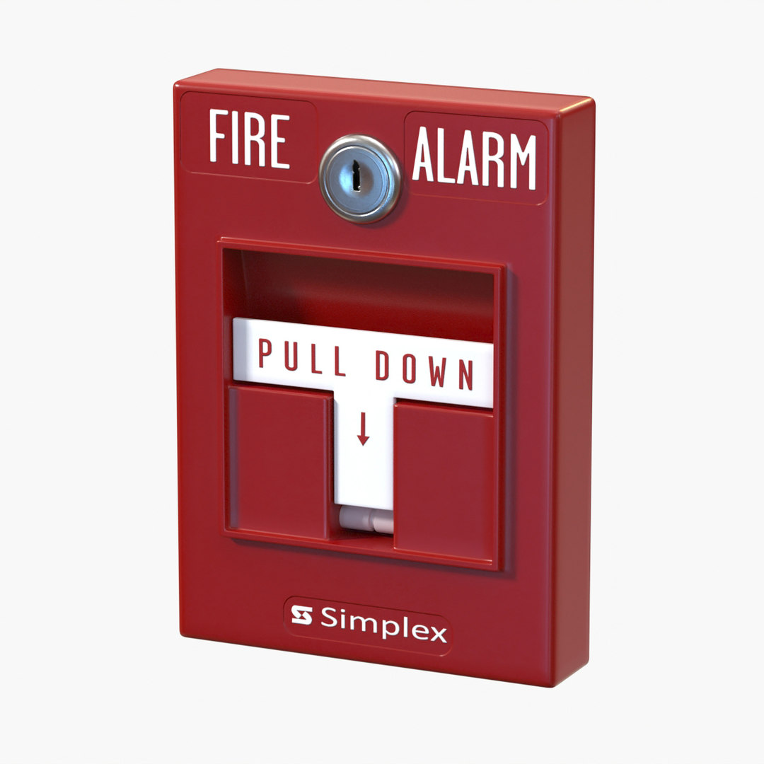 Realistic alarm button model - TurboSquid 1473514