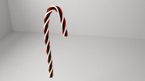 3D candy cane 5 model