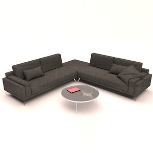 3D model living room set