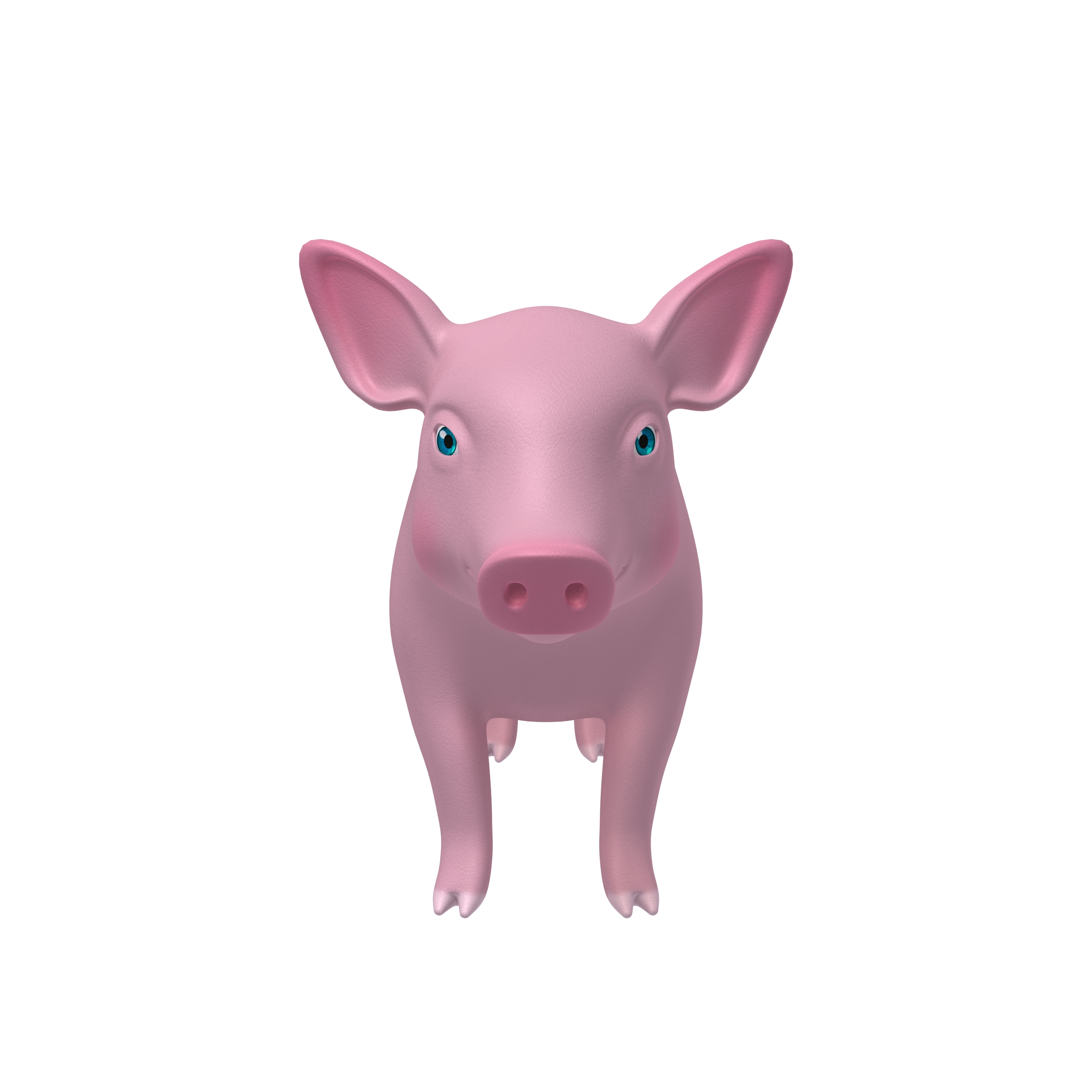 pig cartoon 3d model