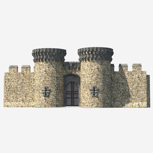 Modele 3d De Porte D Entree Du Chateau Turbosquid