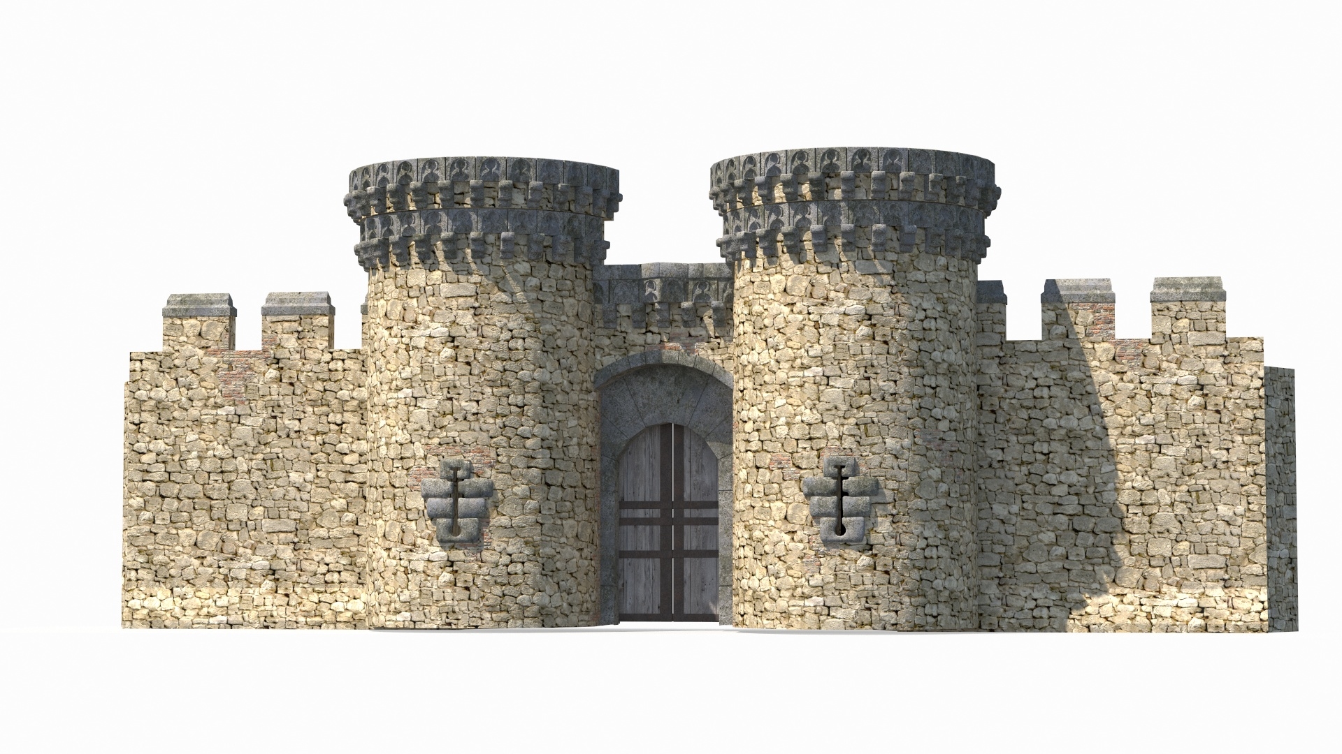 Castle entrance gate 3D - TurboSquid 1474070