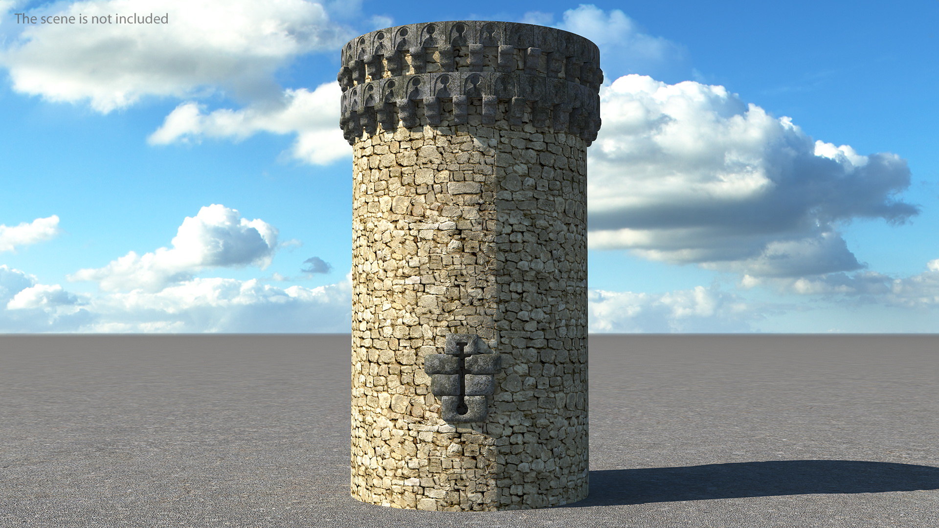 Small medieval castle tower architecture 3D - TurboSquid 1474161