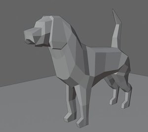 dog animal 3D model