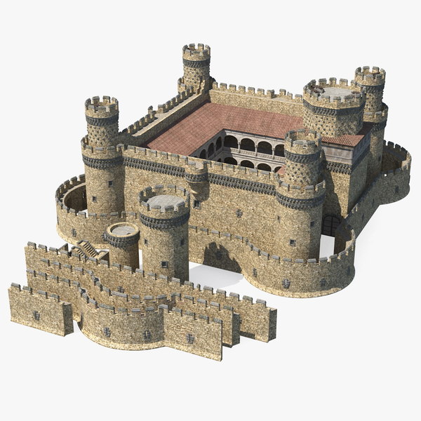 Modele 3d De Ensemble De Chateau Medieval Turbosquid