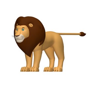lion cartoon 3D