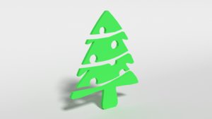 fir tree decorative object 3D model