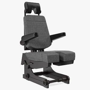 3D model pilot seat