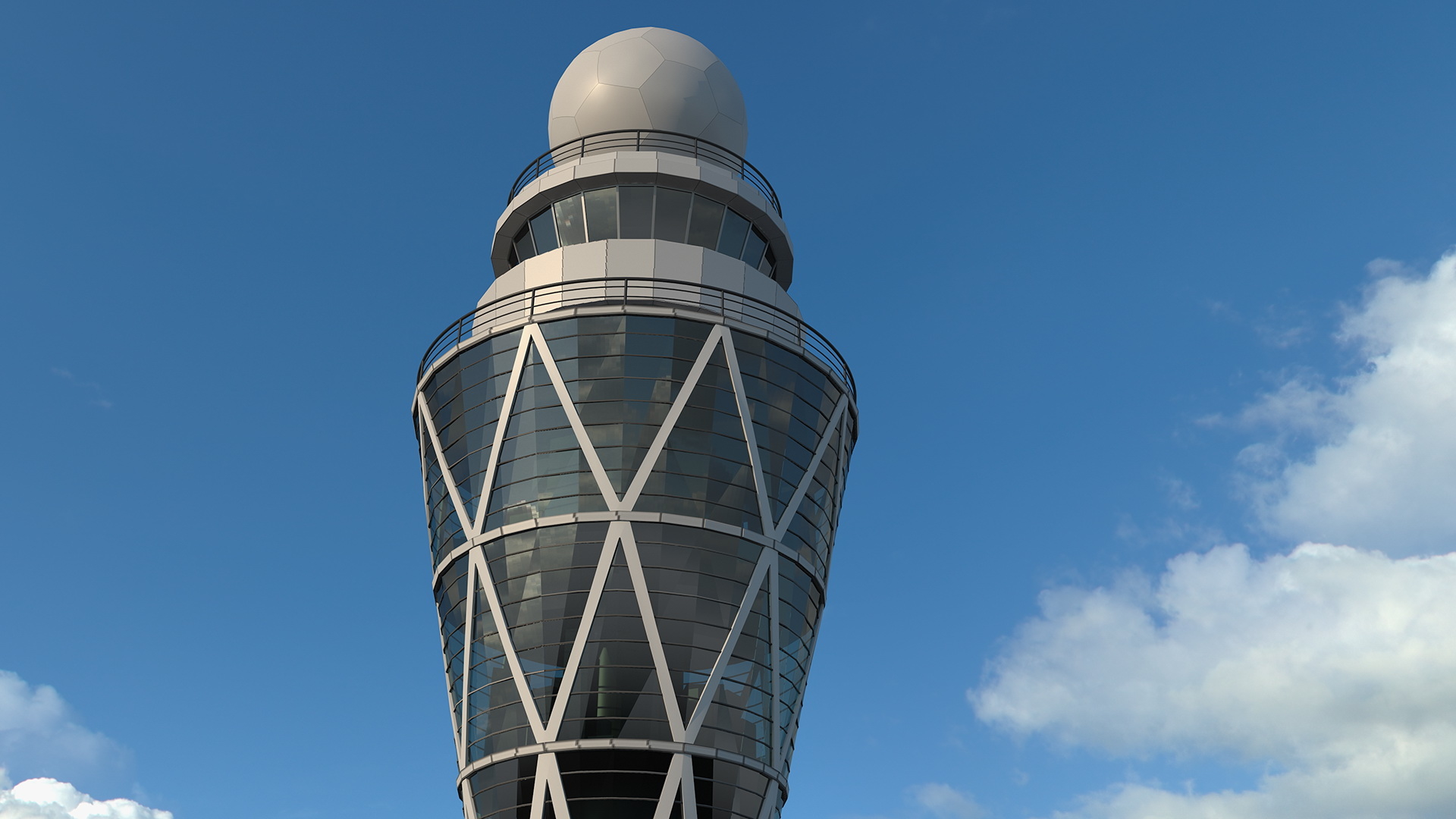 airport tower air 3d