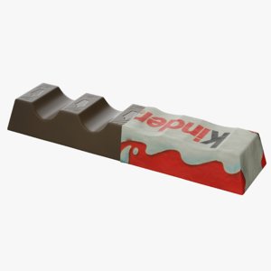 3D kinder chocolate wrapper