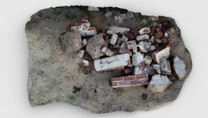 rubble pile debris 3D model